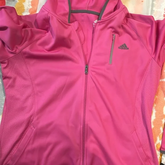 Adidas Women's Vibrant Pink Athletic Jacket - Picture 4 of 5
